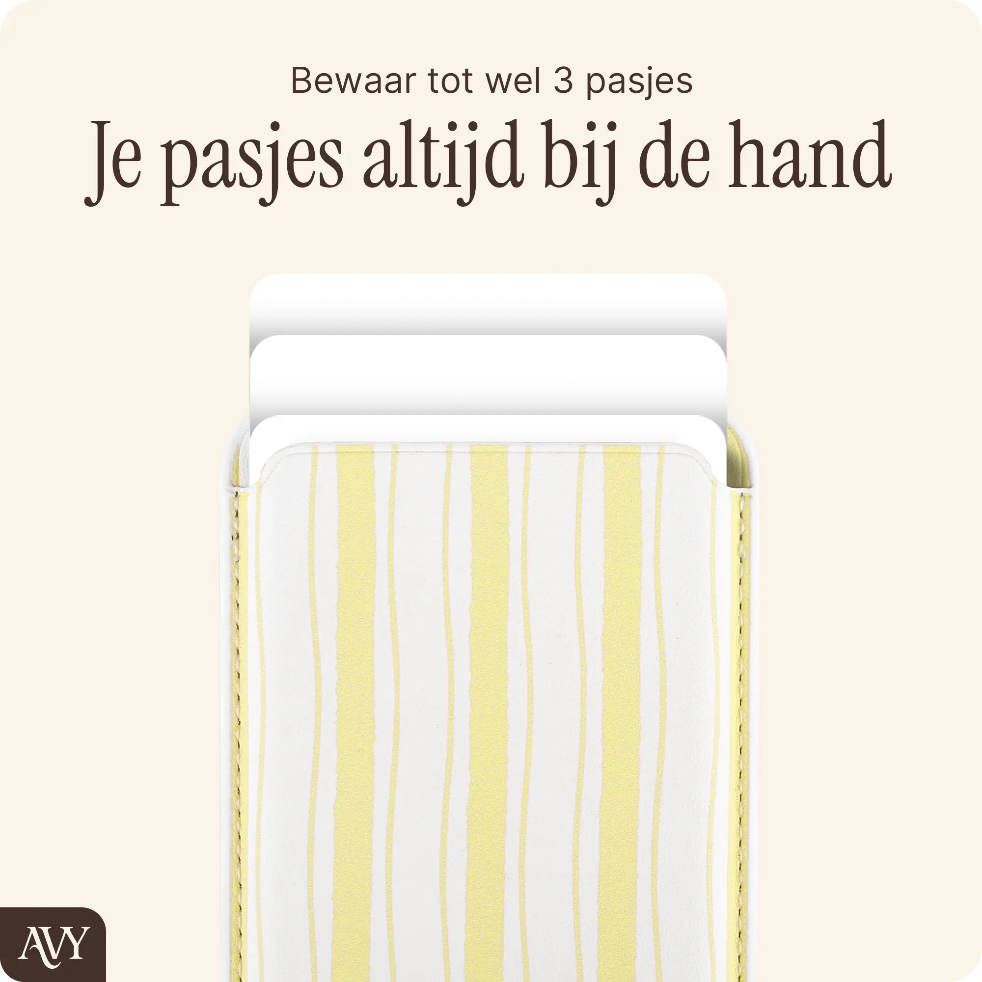 AVY Magnetische Wallet MagSafe Kaarthouder / Pasjeshouder Sunset Coast afbeelding 3