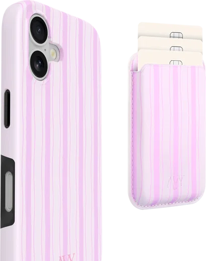 AVY Magnetische Wallet MagSafe Kaarthouder / Pasjeshouder Pink Horizon afbeelding 10