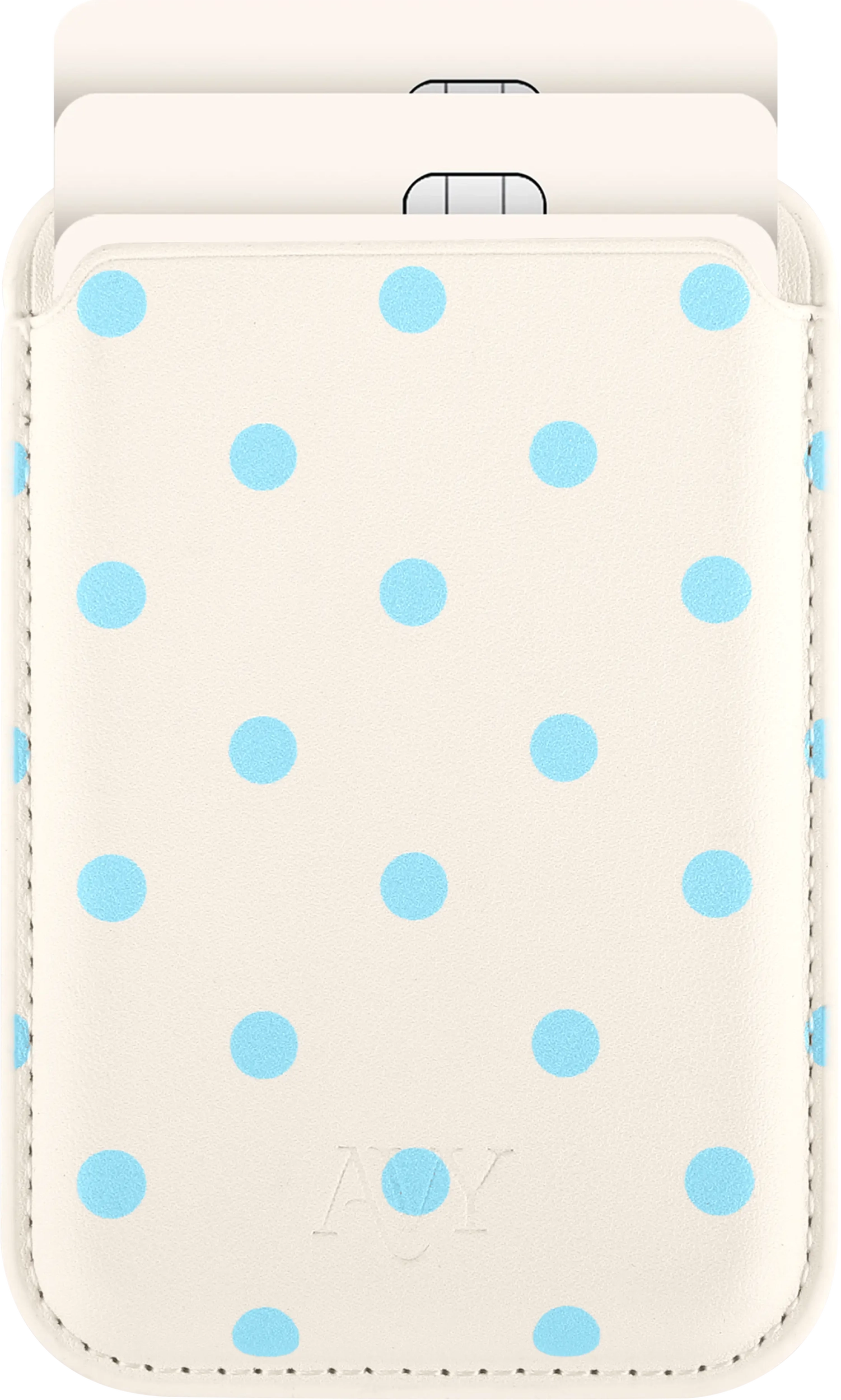 AVY Magnetische Wallet MagSafe Kaarthouder / Pasjeshouder Riviera Dots afbeelding 1