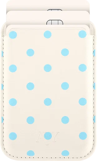AVY Magnetische Wallet MagSafe Kaarthouder / Pasjeshouder Riviera Dots afbeelding 1