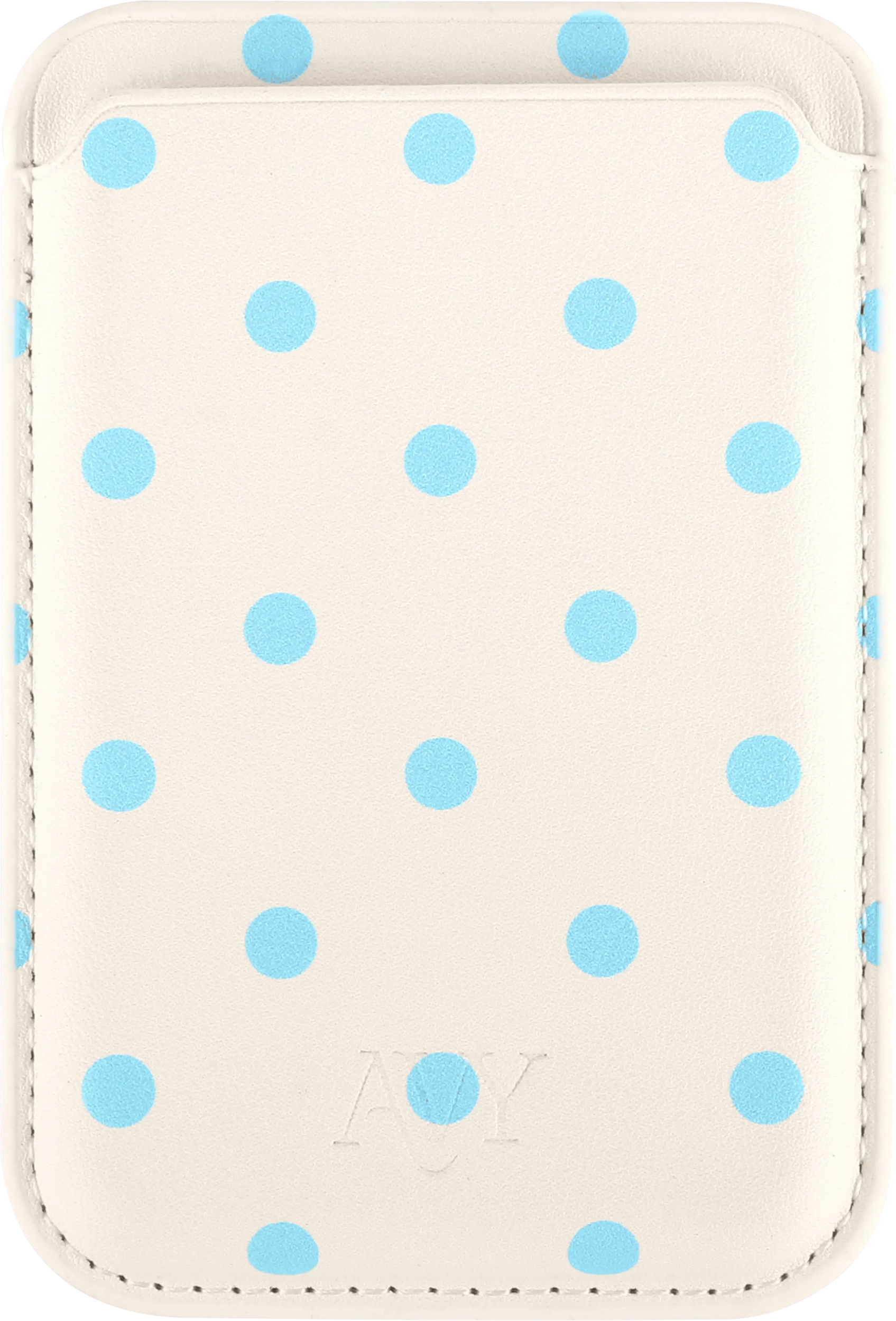 AVY Magnetische Wallet MagSafe Kaarthouder / Pasjeshouder Riviera Dots afbeelding 5