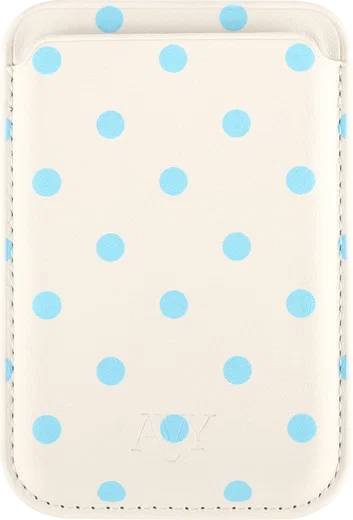AVY Magnetische Wallet MagSafe Kaarthouder / Pasjeshouder Riviera Dots afbeelding 5
