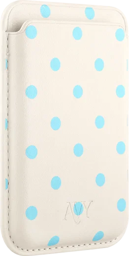 AVY Magnetische Wallet MagSafe Kaarthouder / Pasjeshouder Riviera Dots afbeelding 6