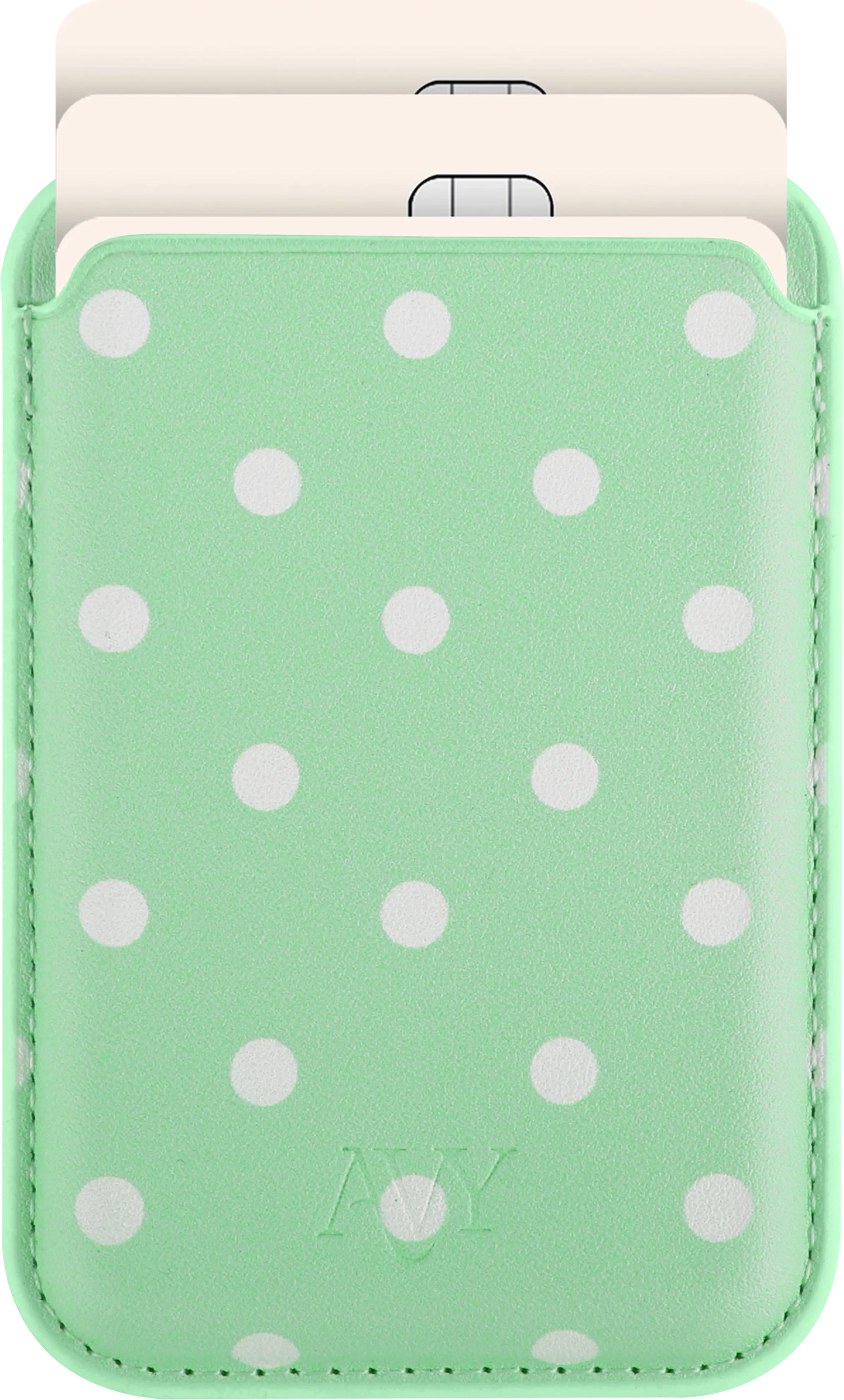 AVY Magnetische Wallet MagSafe Kaarthouder / Pasjeshouder Mint Breeze afbeelding 1