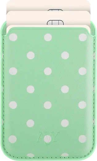 AVY Magnetische Wallet MagSafe Kaarthouder / Pasjeshouder Mint Breeze afbeelding 1