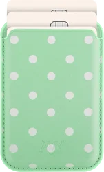 AVY Magnetische Wallet MagSafe Kaarthouder / Pasjeshouder Mint Breeze afbeelding