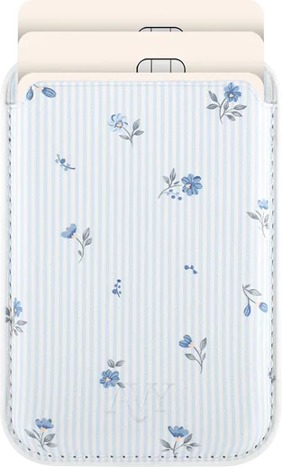 AVY Magnetische Wallet MagSafe Kaarthouder / Pasjeshouder Sky Blossom afbeelding 1