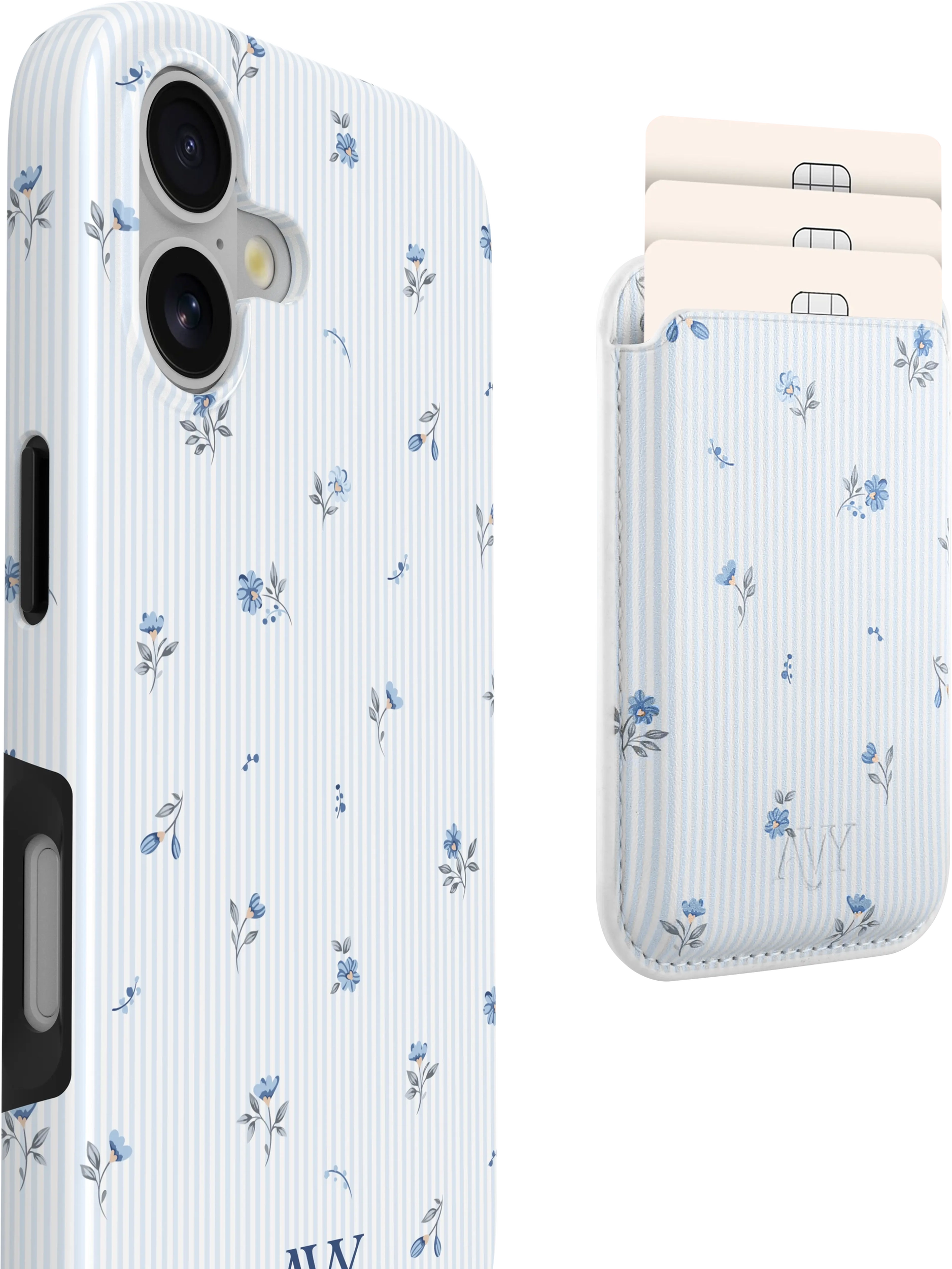 AVY Magnetische Wallet MagSafe Kaarthouder / Pasjeshouder Sky Blossom afbeelding 7