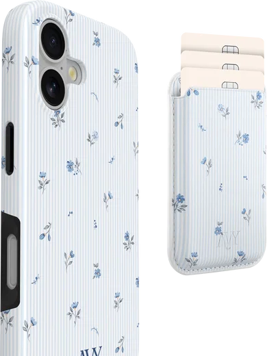 AVY Magnetische Wallet MagSafe Kaarthouder / Pasjeshouder Sky Blossom afbeelding 7
