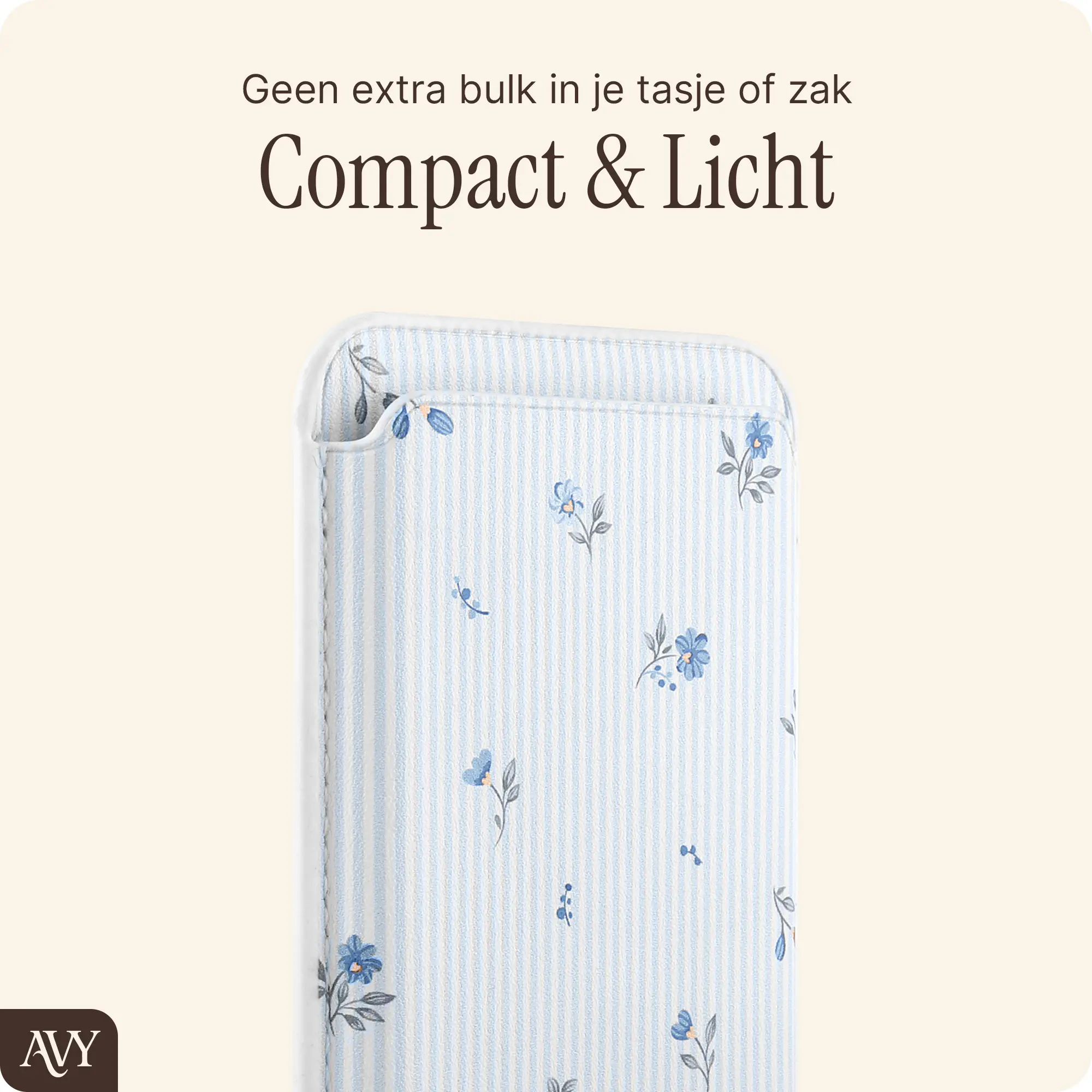AVY Magnetische Wallet MagSafe Kaarthouder / Pasjeshouder Sky Blossom afbeelding 3