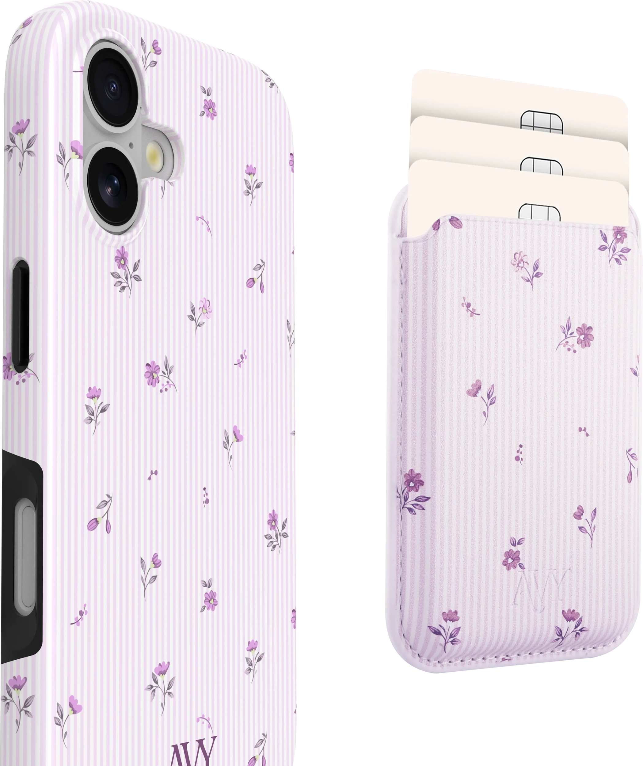 AVY Magnetische Wallet MagSafe Kaarthouder / Pasjeshouder Lila Dream afbeelding 6