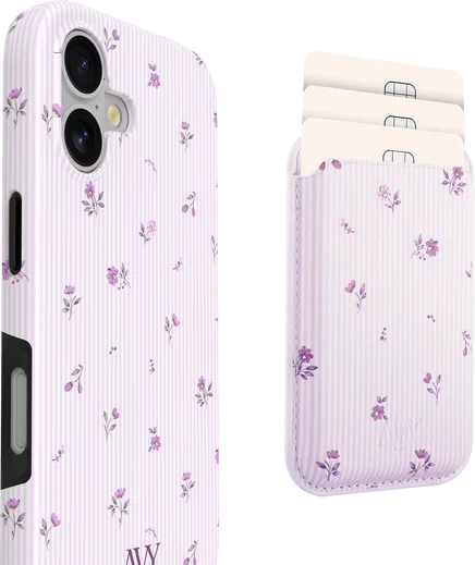 AVY Magnetische Wallet MagSafe Kaarthouder / Pasjeshouder Lila Dream afbeelding 6