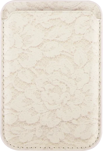 AVY Magnetische Wallet MagSafe Kaarthouder / Pasjeshouder Vintage Lace afbeelding 6