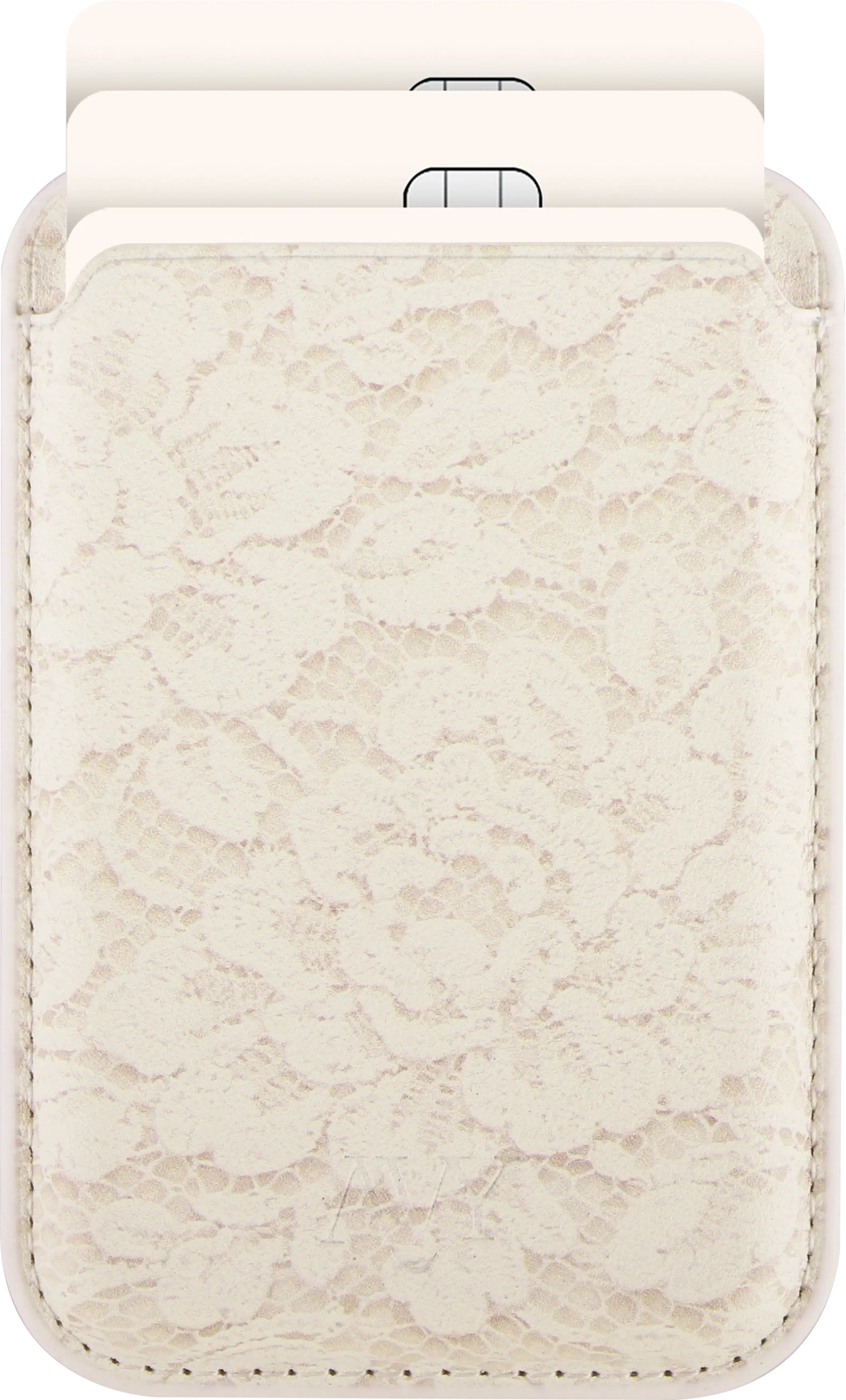 AVY Magnetische Wallet MagSafe Kaarthouder / Pasjeshouder Vintage Lace afbeelding 1
