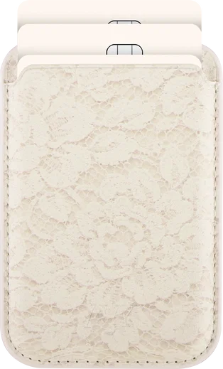 AVY Magnetische Wallet MagSafe Kaarthouder / Pasjeshouder Vintage Lace afbeelding 1