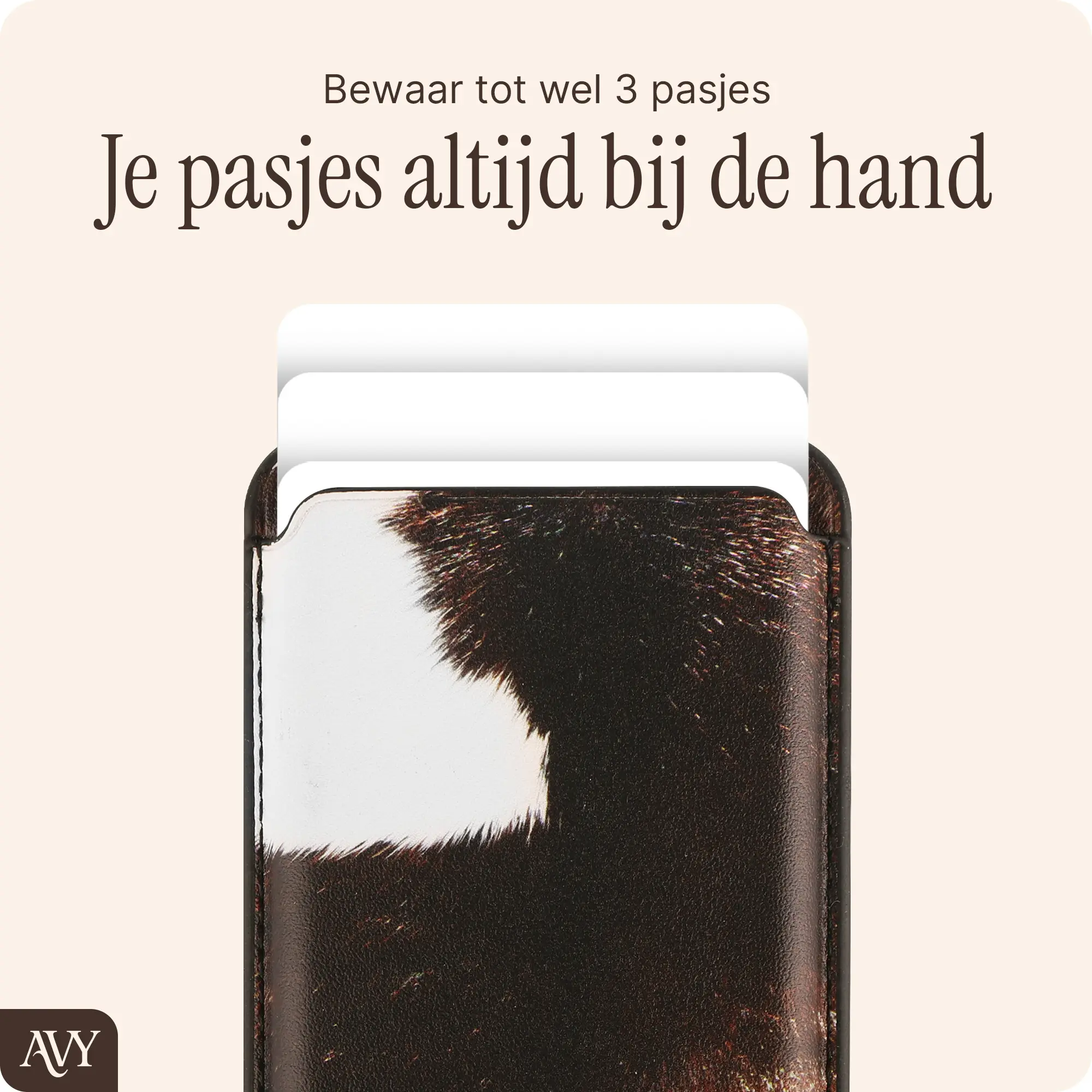 AVY Magnetische Wallet MagSafe Kaarthouder / Pasjeshouder Rodeo Muse afbeelding 5