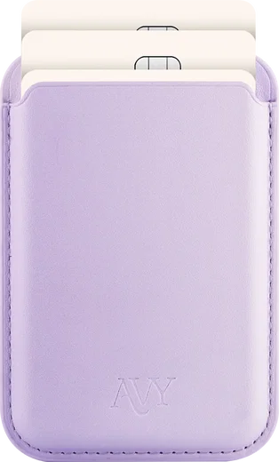 AVY Magnetische Wallet MagSafe Kaarthouder / Pasjeshouder Lavender Glow afbeelding 1