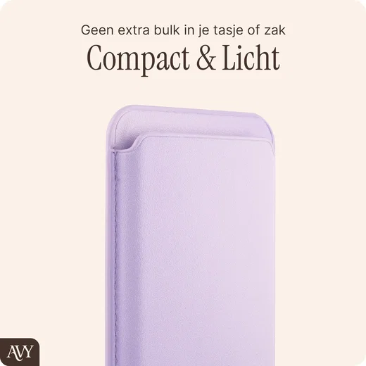 AVY Magnetische Wallet MagSafe Kaarthouder / Pasjeshouder Lavender Glow afbeelding 3