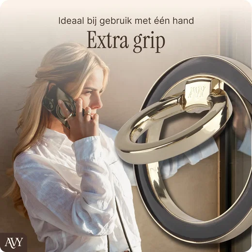 AVY Stand MagSafe Ring Stand / Vinger Houder Zwart afbeelding 4