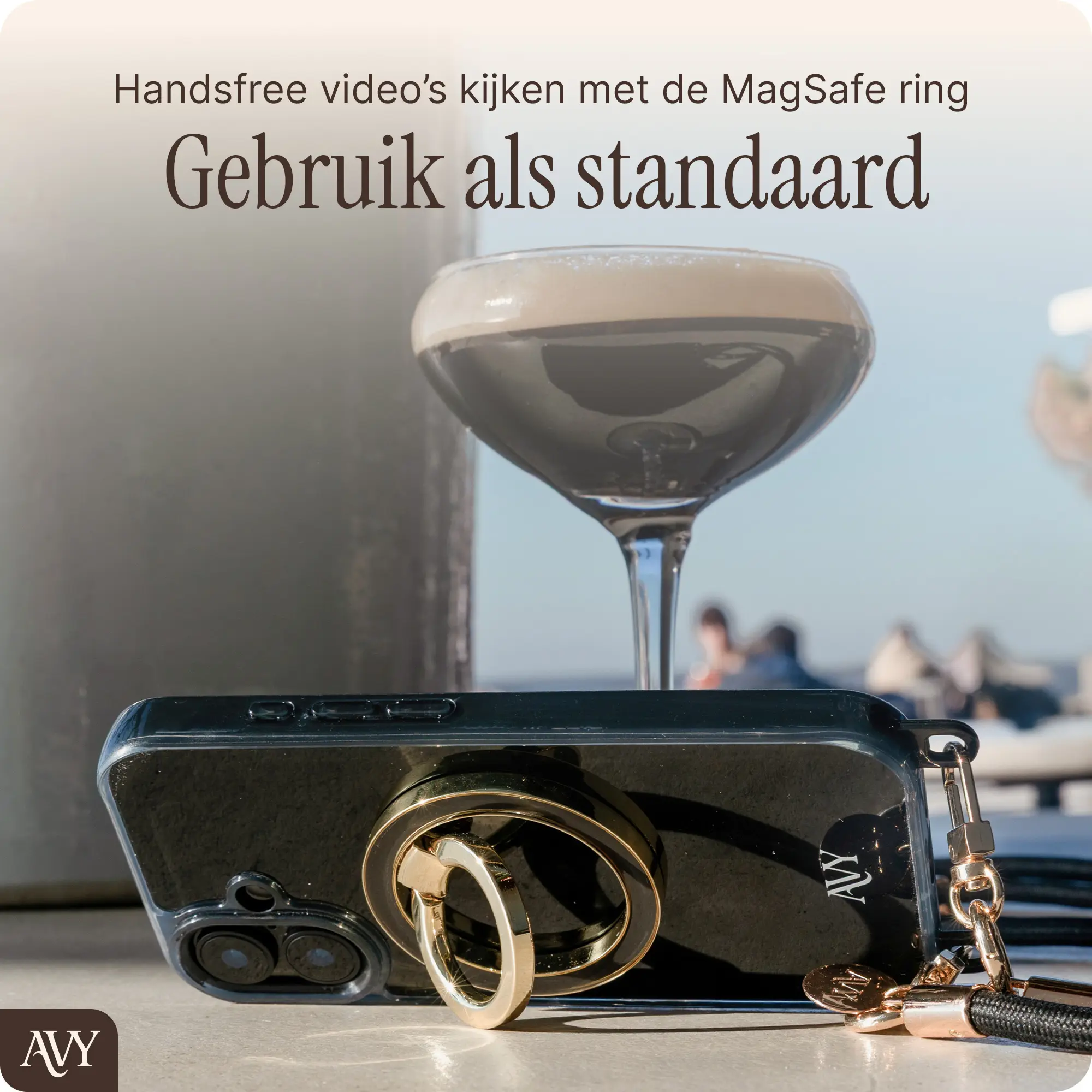 AVY Stand MagSafe Ring Stand / Vinger Houder Burgundy afbeelding 5