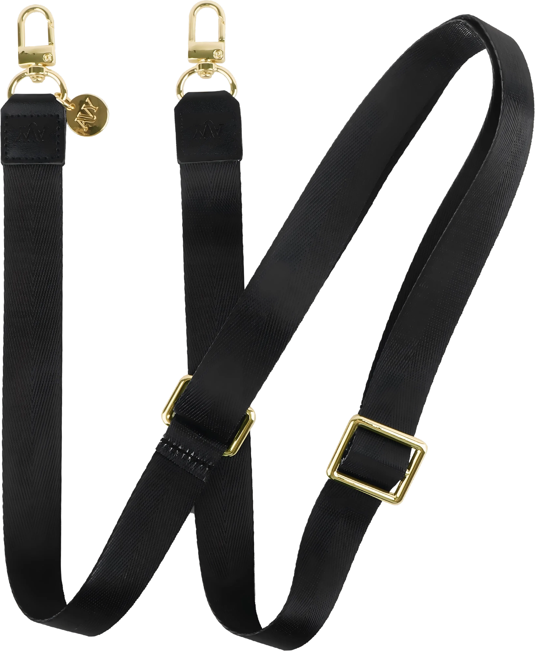AVY Verstelbaar Nylon Crossbody Telefoonkoord (130CM) Black afbeelding 1