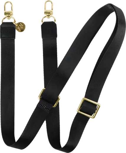 AVY Verstelbaar Nylon Crossbody Telefoonkoord (130CM) Black afbeelding 1