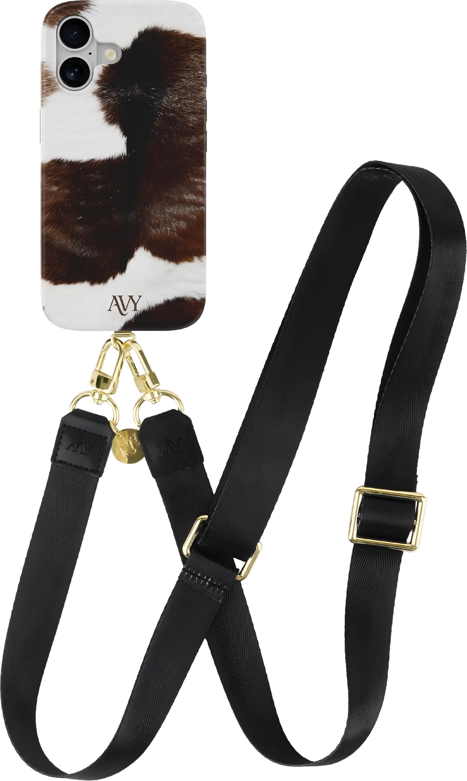 AVY Verstelbaar Nylon Crossbody Telefoonkoord (130CM) Black afbeelding 8