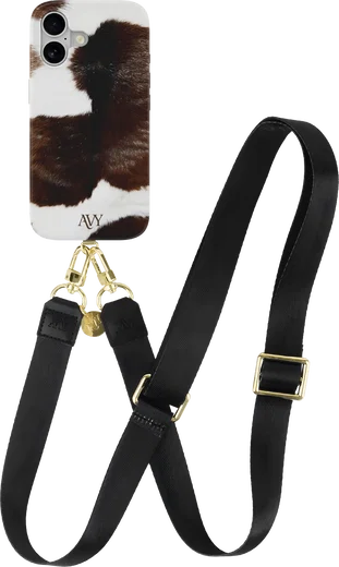 AVY Verstelbaar Nylon Crossbody Telefoonkoord (130CM) Black afbeelding 8