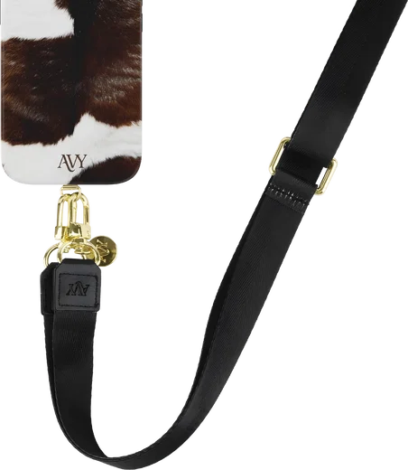 AVY Verstelbaar Nylon Crossbody Telefoonkoord (130CM) Black afbeelding 9