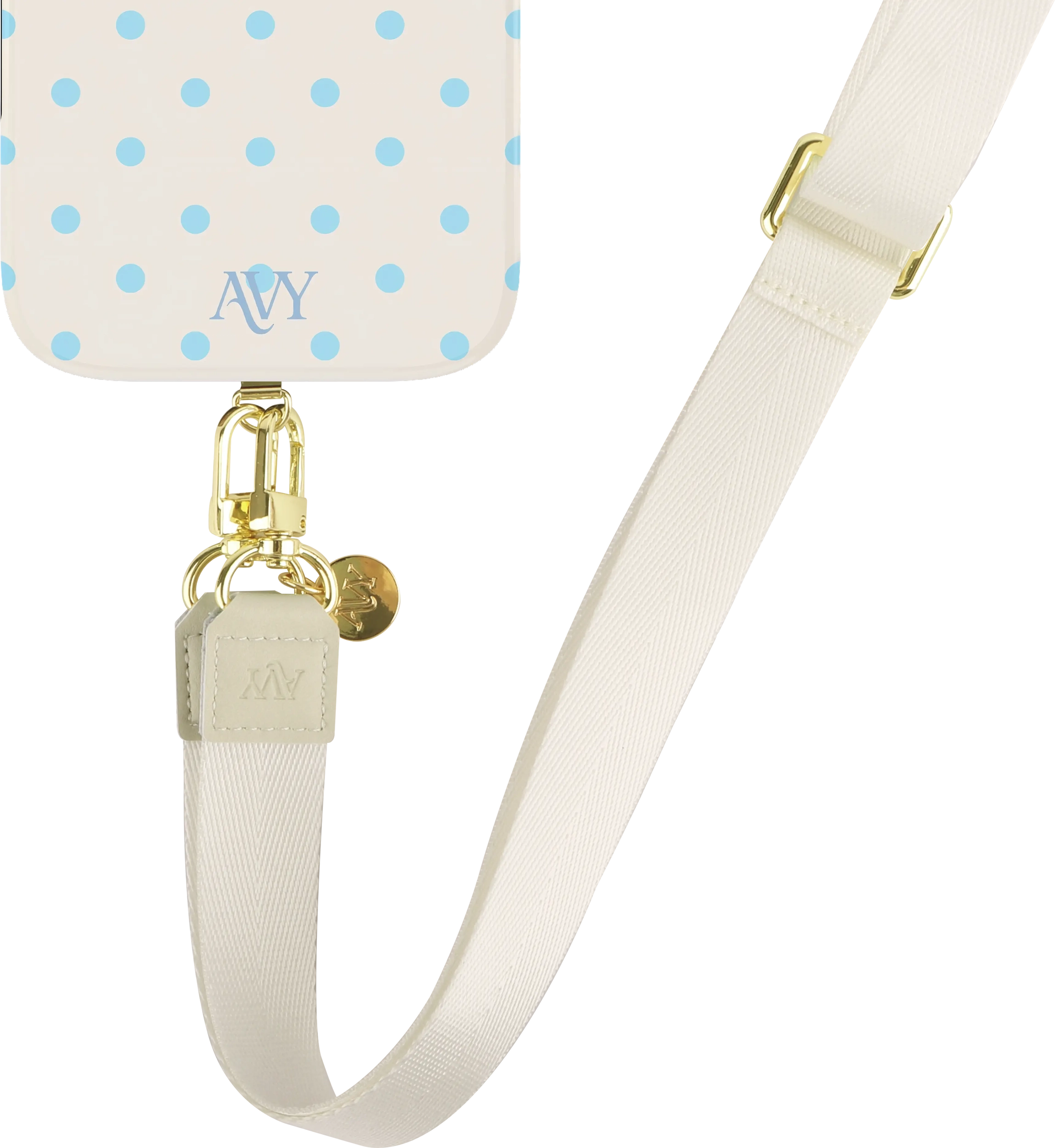 AVY Verstelbaar Nylon Crossbody Telefoonkoord (130CM) Beige afbeelding 8