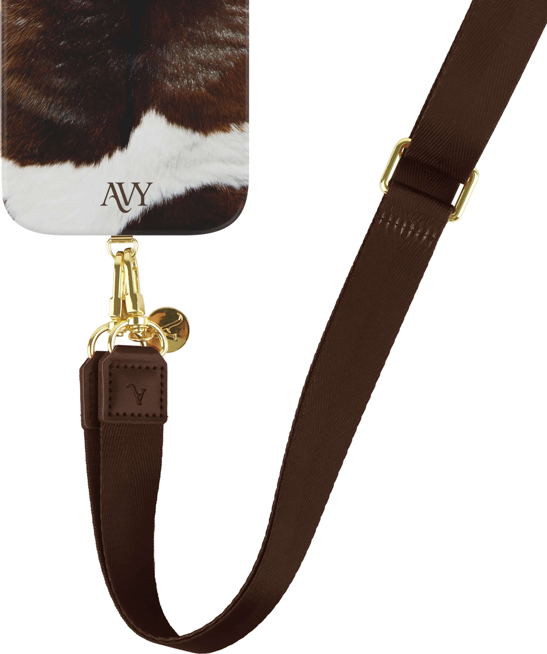 AVY Verstelbaar Nylon Crossbody Telefoonkoord (130CM) Brown afbeelding 8
