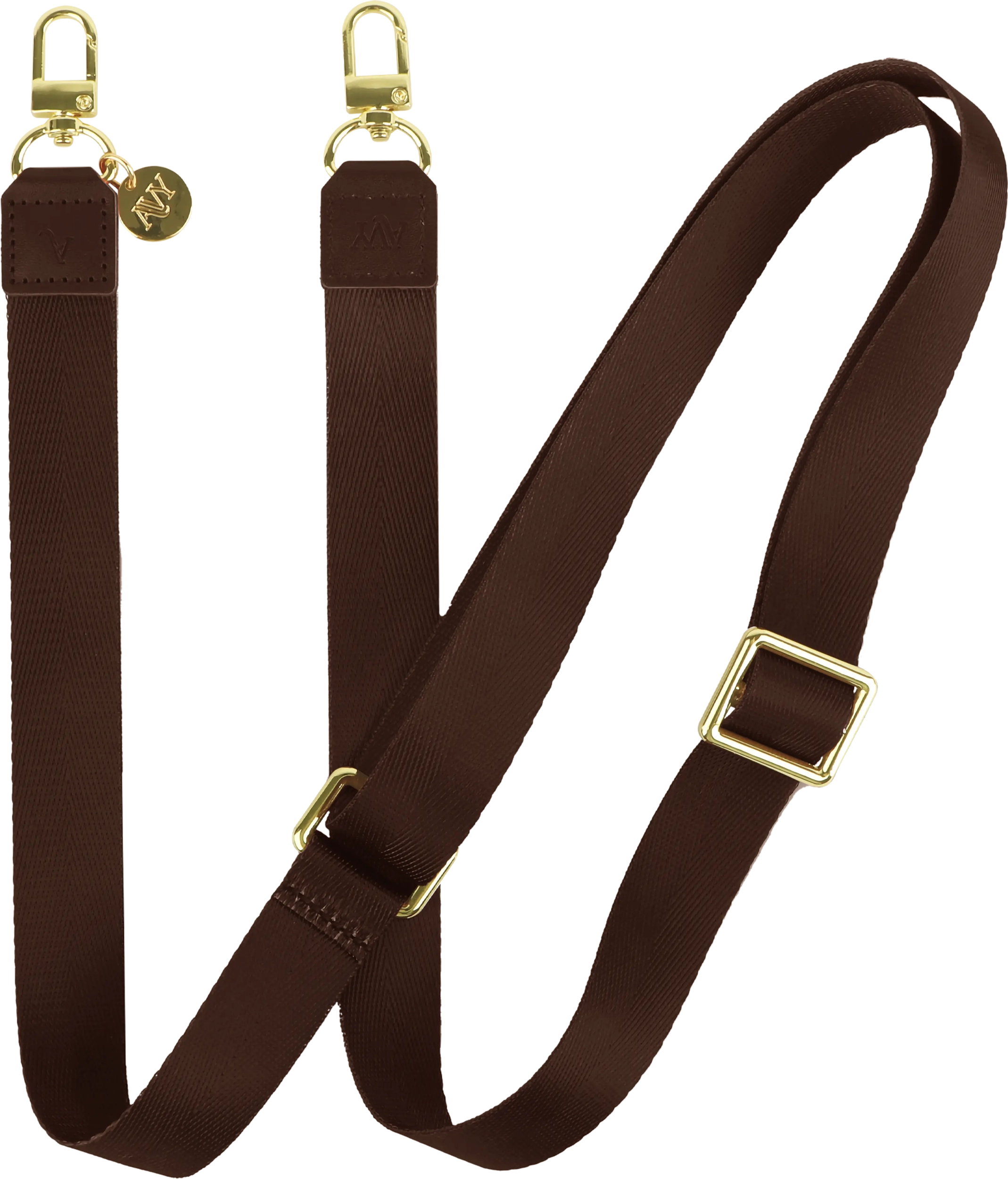 AVY Verstelbaar Nylon Crossbody Telefoonkoord (130CM) Brown afbeelding 1
