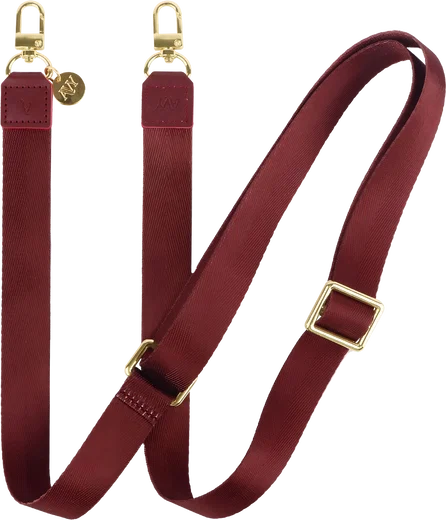 AVY Verstelbaar Nylon Crossbody Telefoonkoord (130CM) Burgundy afbeelding 1