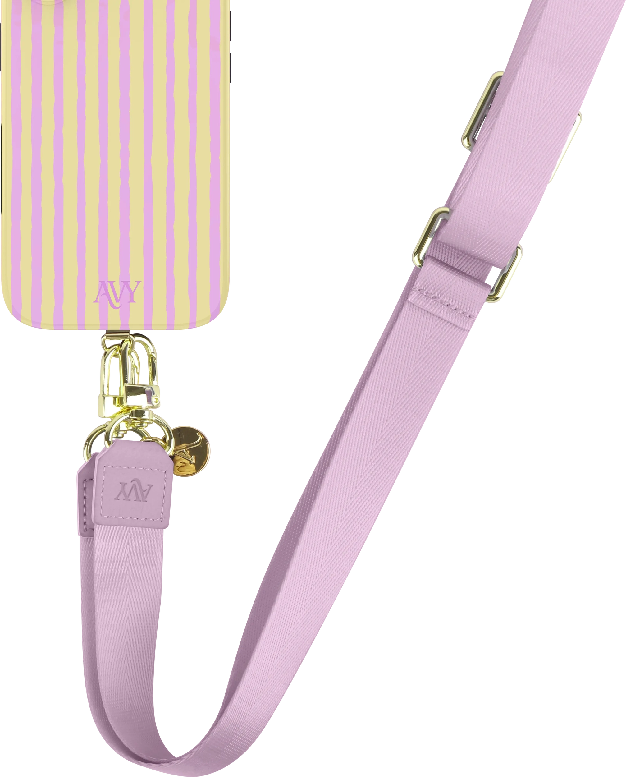 AVY Verstelbaar Nylon Crossbody Telefoonkoord (130CM) Purple afbeelding 5