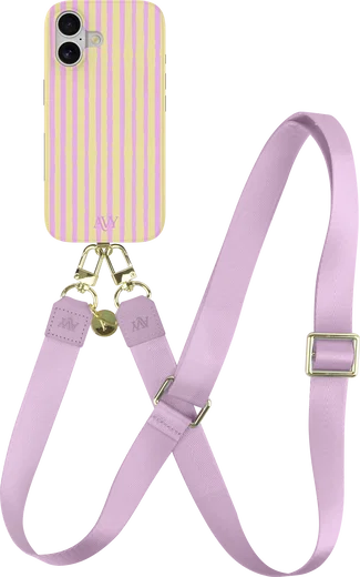 AVY Verstelbaar Nylon Crossbody Telefoonkoord (130CM) Purple afbeelding 4