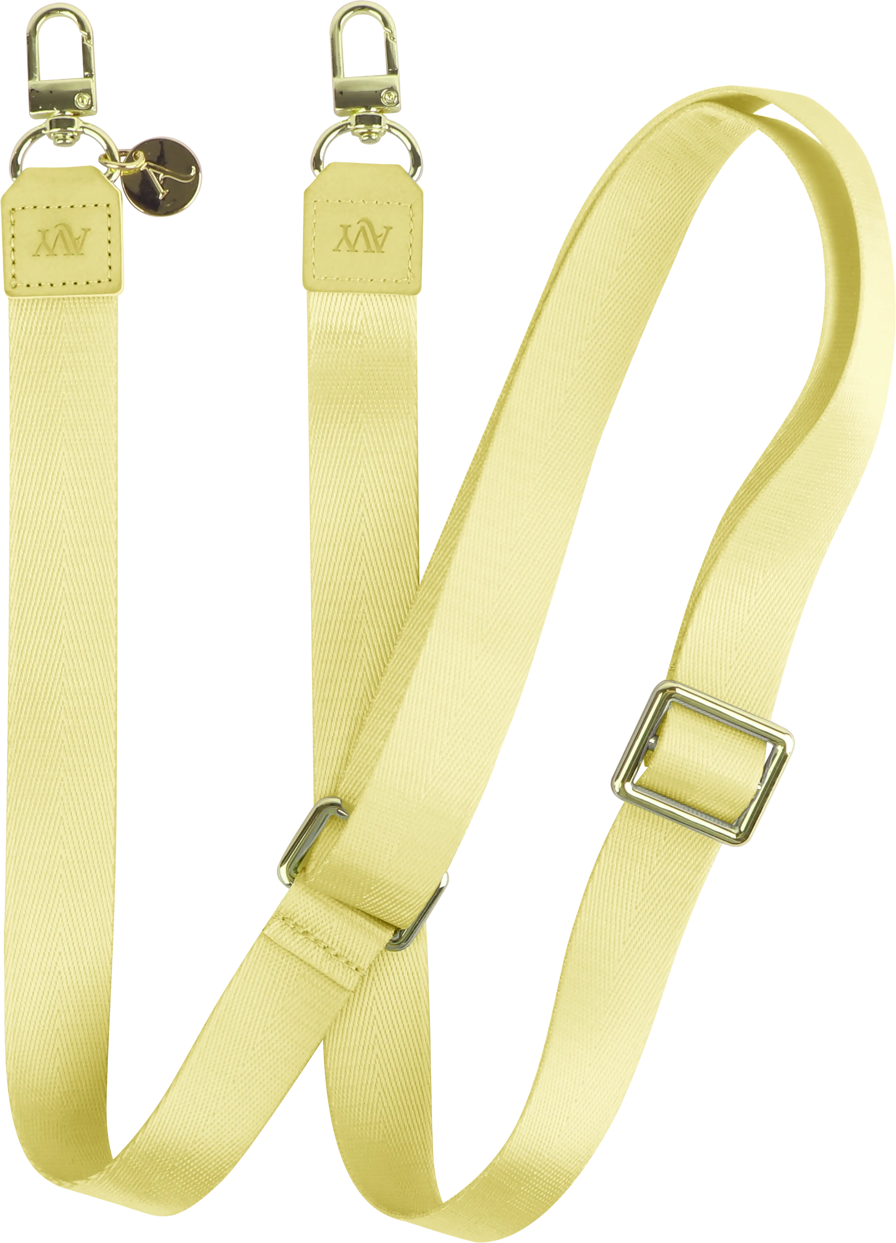 AVY Verstelbaar Nylon Crossbody Telefoonkoord (130CM) Butter Yellow afbeelding 1