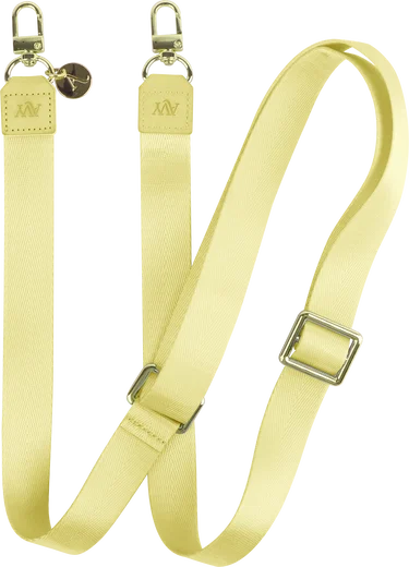 AVY Verstelbaar Nylon Crossbody Telefoonkoord (130CM) Butter Yellow afbeelding 1