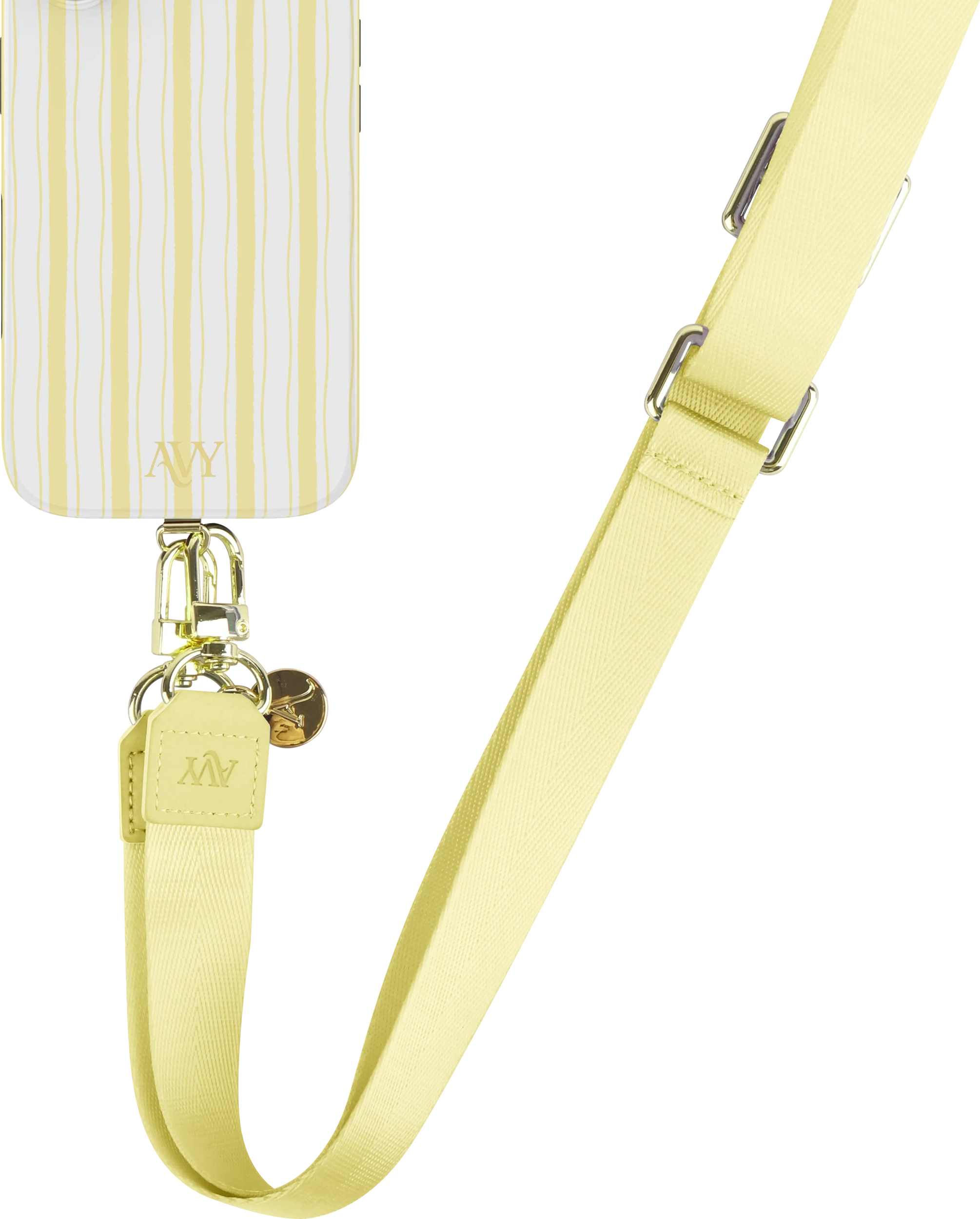 AVY Verstelbaar Nylon Crossbody Telefoonkoord (130CM) Butter Yellow afbeelding 6