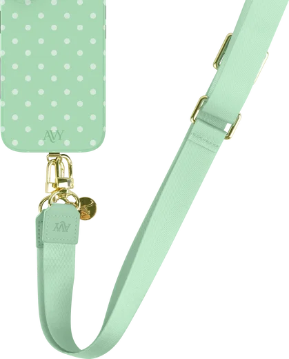 AVY Verstelbaar Nylon Crossbody Telefoonkoord (130CM) Matcha afbeelding 4