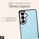AVY Samsung Galaxy S26 Hoesje met Koord Haakjes MagSafe Leer Croco Blauw afbeelding 8
