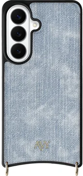 AVY Samsung Galaxy S26 Hoesje met Koord Haakjes MagSafe Denim