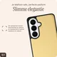 AVY Samsung Galaxy S26 Plus Hoesje met Koord Haakjes MagSafe Leer Croco Geel afbeelding 8