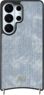 AVY Samsung Galaxy S26 Ultra Hoesje met Koord Haakjes MagSafe Denim