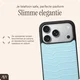 AVY Apple iPhone 17 Pro Hoesje met Koord Haakjes MagSafe Leer Croco Blauw afbeelding 9