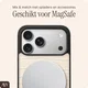 AVY Apple iPhone 17 Pro Max Hoesje met Koord Haakjes MagSafe Leer Croco Beige afbeelding 8