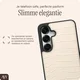 AVY Samsung Galaxy S25 / S24 Hoesje met Koord Haakjes MagSafe Leer Croco Beige afbeelding 8