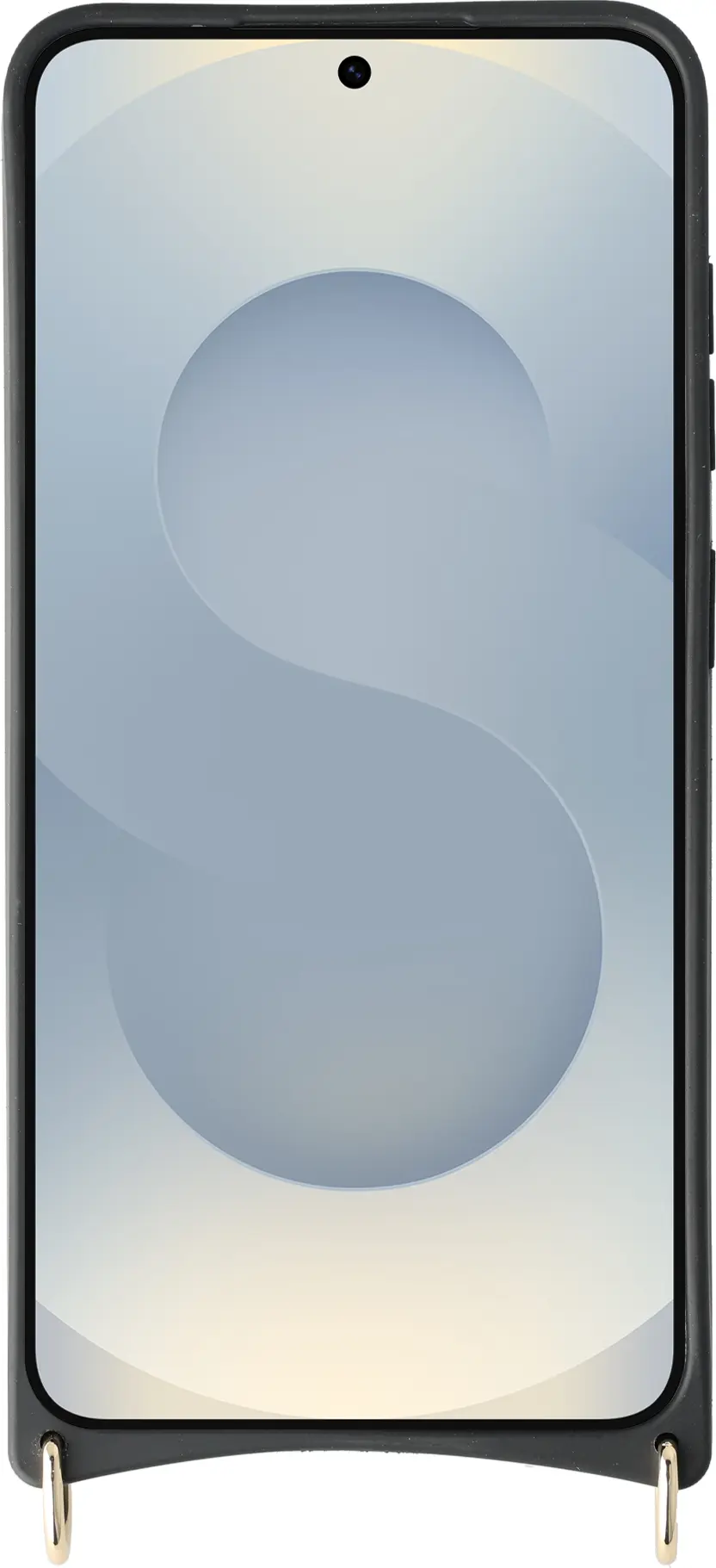 AVY Samsung Galaxy S25 / S24 Hoesje met Koord Haakjes MagSafe Leer Croco Geel afbeelding 11
