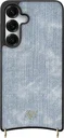 AVY Samsung Galaxy S25 / S24 Hoesje met Koord Haakjes MagSafe Denim