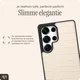 AVY Samsung Galaxy S25 Ultra Hoesje met Koord Haakjes MagSafe Leer Croco Beige afbeelding 8