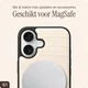 AVY Apple iPhone 16 Hoesje met Koord Haakjes MagSafe Leer Croco Beige afbeelding 8